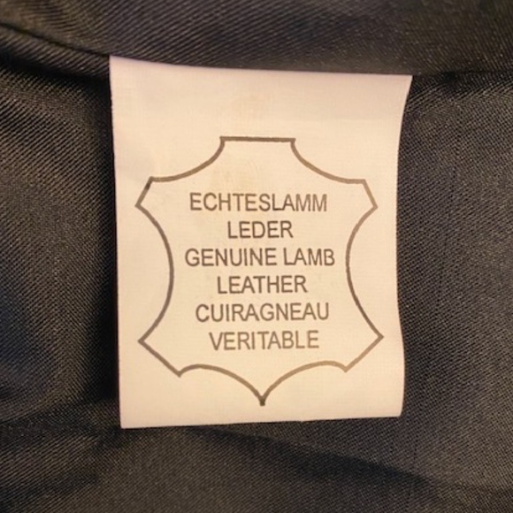 Marciano Pelle Fabulous Genuine Lambskin Leather Moto Jacket Hoodie Sz 42 Small - Picture 9 of 16